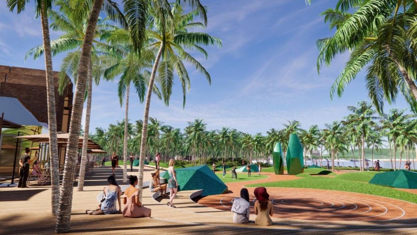 Hệ tiện ích all-in-one ngay dưới chân tòa tháp căn hộ The Xanh 1 (Ảnh: Sun Property)