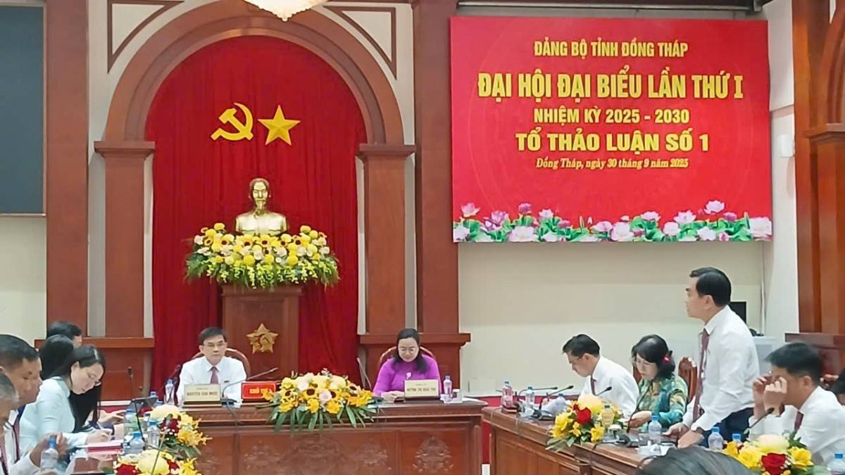 Đại hội đại biểu Đảng bộ tỉnh Đồng Tháp lần thứ I: Phiên thảo luận thứ hai sôi nổi, nhiều góp ý tâm huyết