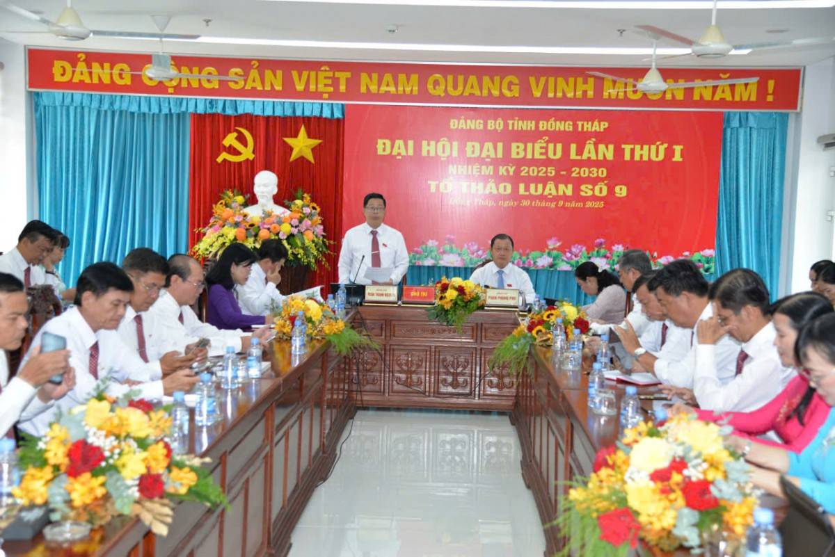 Đại hội đại biểu Đảng bộ tỉnh Đồng Tháp lần thứ I: Phiên thảo luận thứ hai sôi nổi, nhiều góp ý tâm huyết