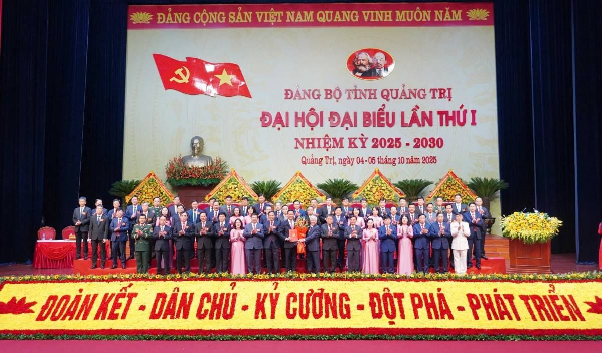 Ban chấp hành Đảng bộ tỉnh nhiệm kỳ 2025-2030 ra mắt Đại hội