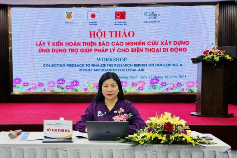 Ứng dụng trợ giúp pháp lý trên điện thoại di động - chuyển đổi số vì người yếu thế