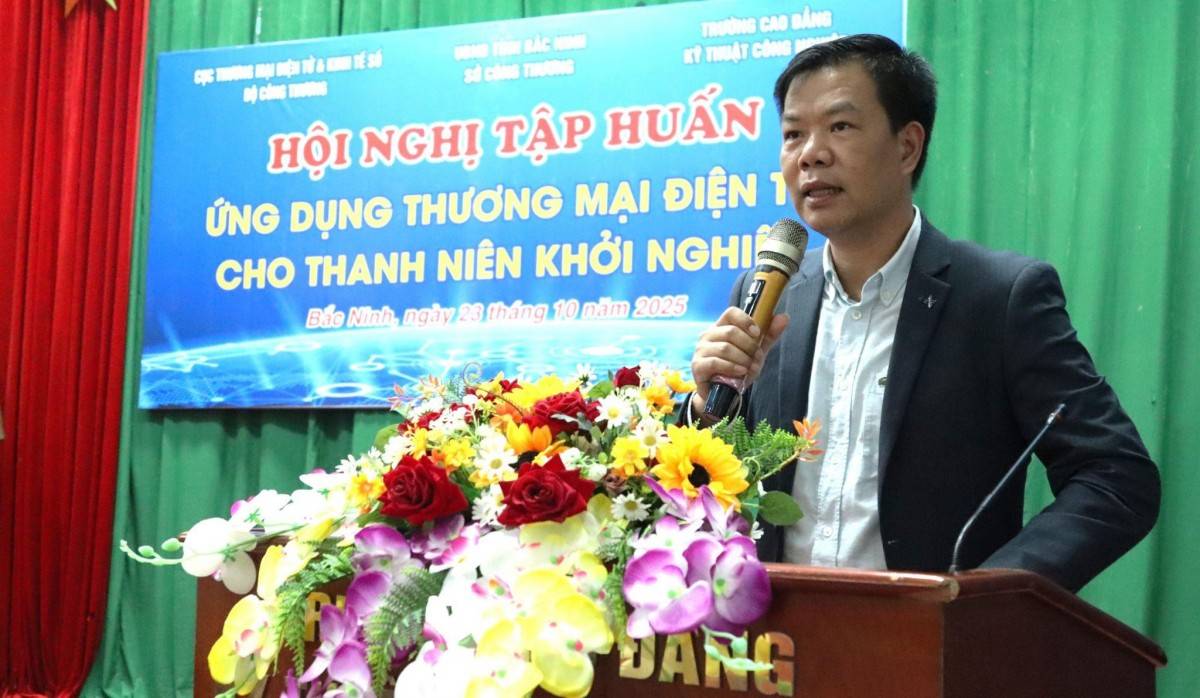 Ông Nguyễn Hữu Tuấn, Giám đốc Trung tâm Phát triển thương mại điện tử và Công nghệ số (eComDX), Cục Thương mại điện tử và Kinh tế số (Bộ Công Thương)
