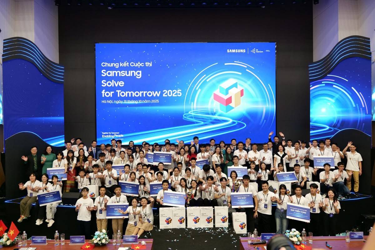 Cuộc thi Samsung Solve for Tomorrow 2025 đã mang lại nhiều cơ hội học tập và phát triển cho các bạn trẻ đam mê khoa học công nghệ