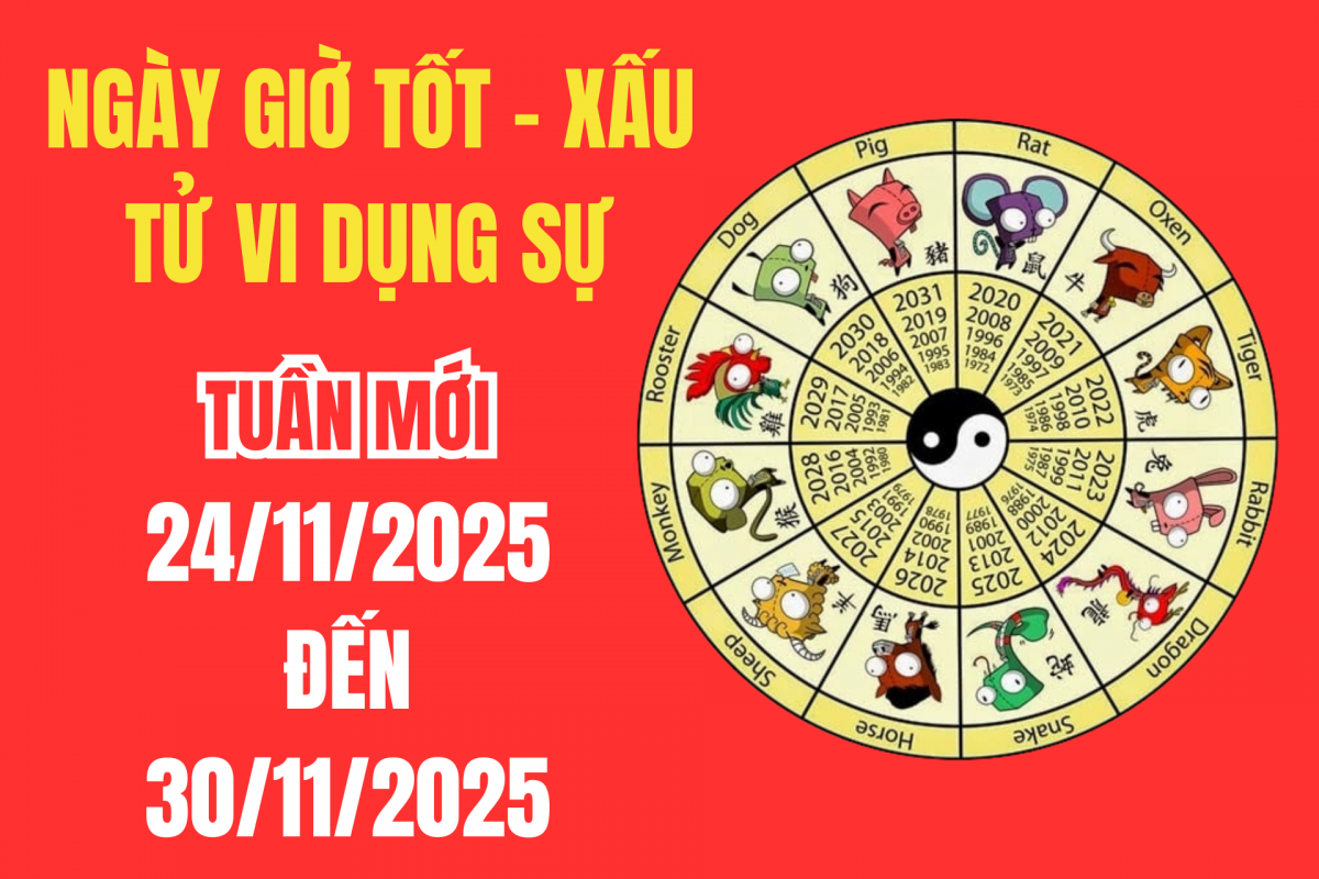 Xem ngày giờ tốt xấu – Tử vi tuần mới từ 24/11 – 30/11/2025: Ngày đẹp, giờ tốt cho khai trương, động thổ, xuất hành và ký kết hợp đồng