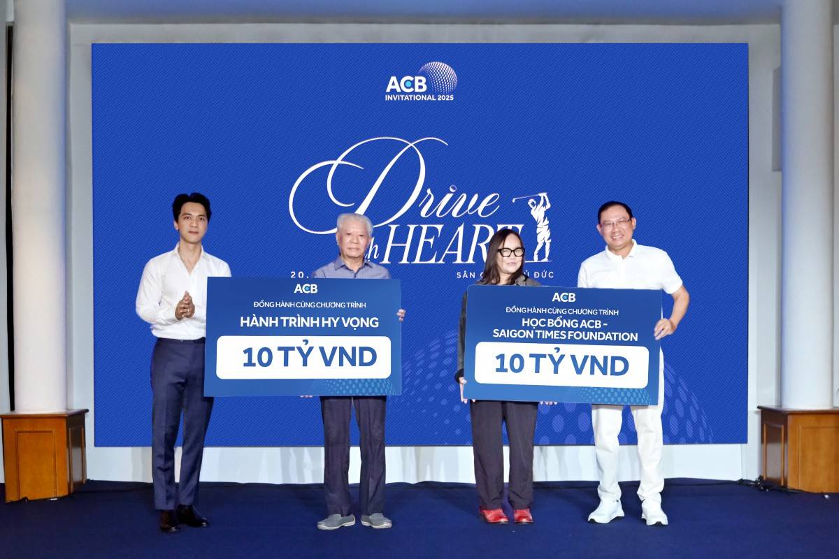 ACB tổ chức giải golf “Drive with Heart 2025”, quy tụ gần 20 tỷ đồng cho y tế và giáo dục