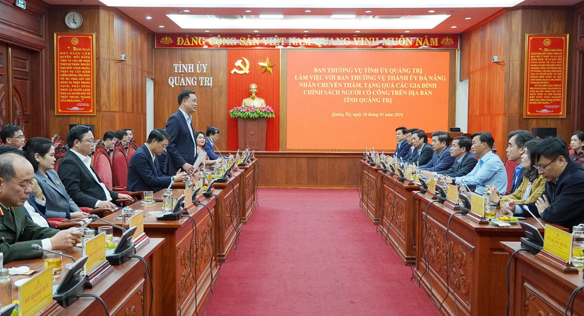 Lãnh đạo TP. Đà Nẵng làm việc với Tỉnh ủy Quảng Trị, tăng cường hợp tác và tri ân người có công