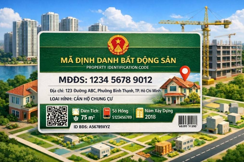 Mỗi thửa đất, căn hộ hay công trình sẽ gắn với một mã số duy nhất, tích hợp toàn bộ thông tin về quy hoạch, quyền sở hữu, lịch sử giao dịch và nghĩa vụ tài chính (Ảnh minh hoạ).
