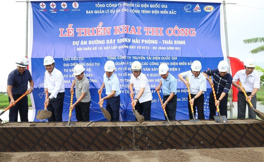 Lễ khởi công xây dựng đường dây 500KV tuyến Thái Bình - Hải Phòng 