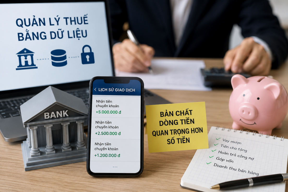 Tiền chuyển vào tài khoản có phải nộp thuế không?