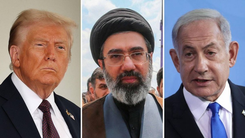 Tổng thống Mỹ Donald Trump (trái) cùng nội các của ông đang đứng trước lựa chọn để thay đổi tình hình tại Iran, trong khi Thủ tướng Israel Benjamin Netanyahu (phải) cam kết đáp trả mọi hành động quân sự nào từ Tehran