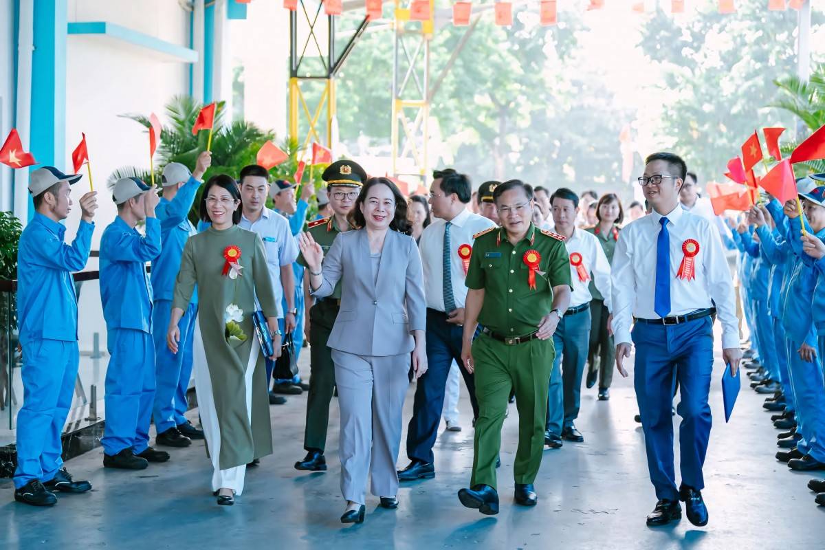 Phó Chủ tịch nước Võ Thị Ánh Xuân: An ninh là nền tảng để doanh nghiệp phát triển bền vững