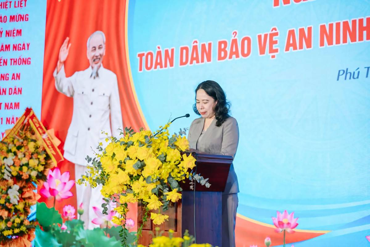 Phó Chủ tịch nước Võ Thị Ánh Xuân: An ninh là nền tảng để doanh nghiệp phát triển bền vững