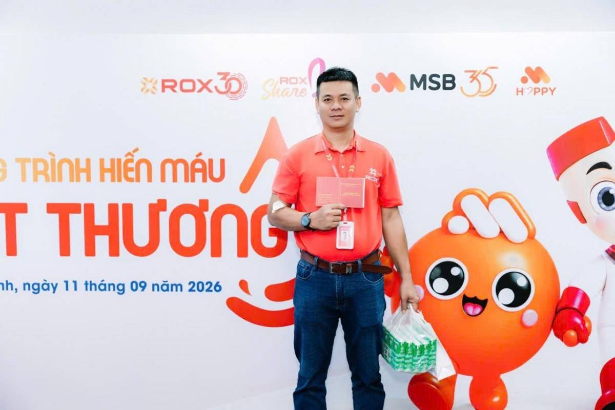 ROX Group và MSB tổ chức ngày hội hiến máu “Giọt Thương” 2026