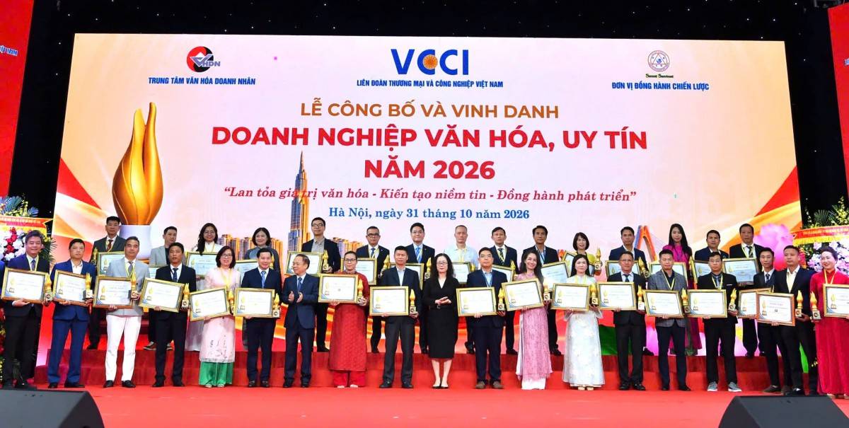 SMB được vinh danh là Doanh nghiệp Văn hóa, Uy tín năm 2026